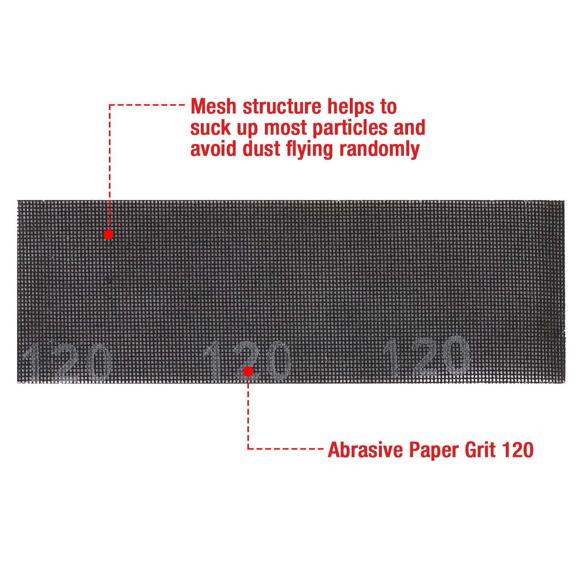 Goldblatt sanding pad compatible with 120 grit for initial smoothing.