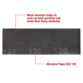 Goldblatt sanding pad compatible with 120 grit for initial smoothing.