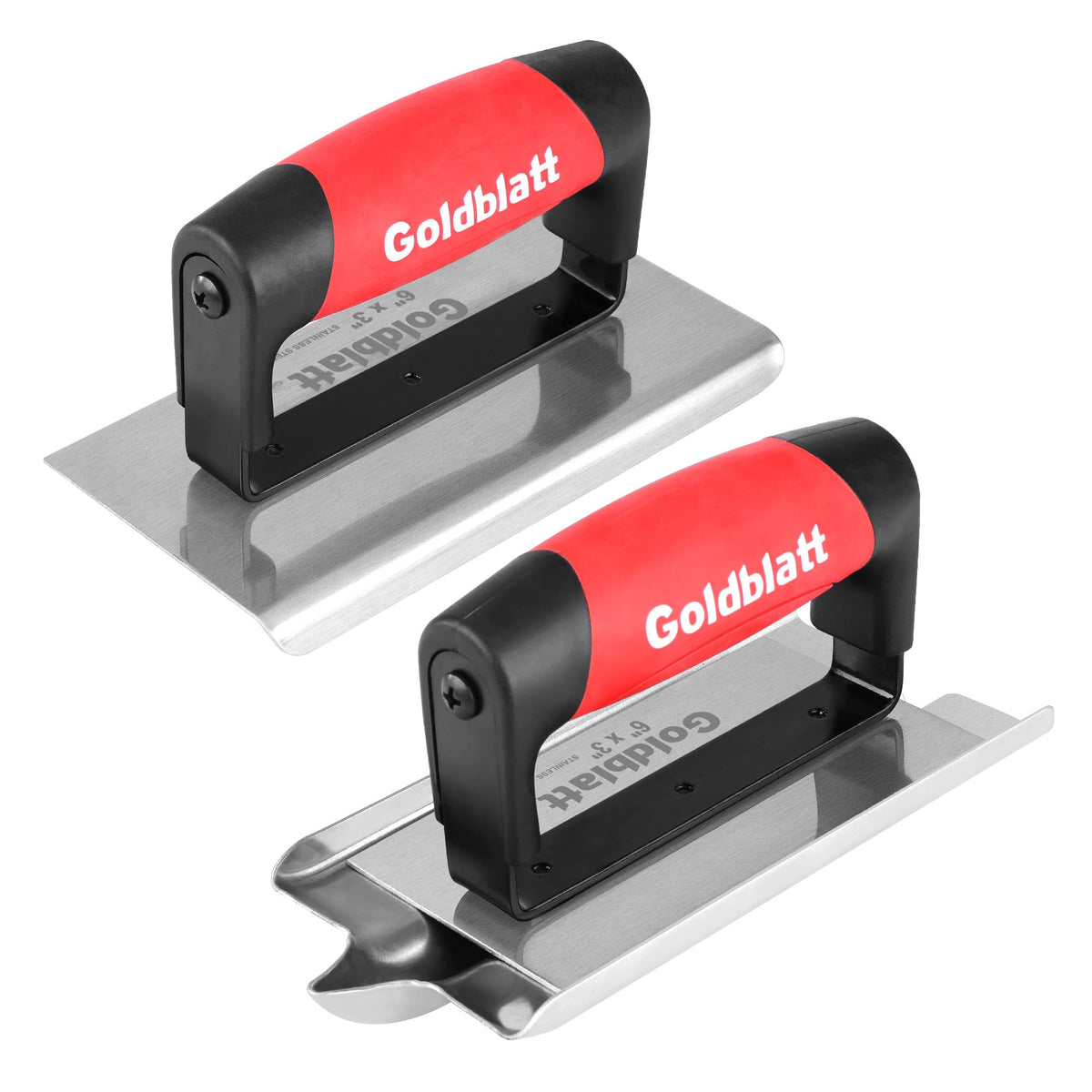 Goldblatt edger 6x3 with polished bottom creates smoother concrete edges.