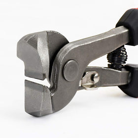 Goldblatt G02008 HD Tile Nippers cutting soft materials like marble.
