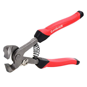 Goldblatt G02008 HD Tile Nippers non-slip handle for precise work.