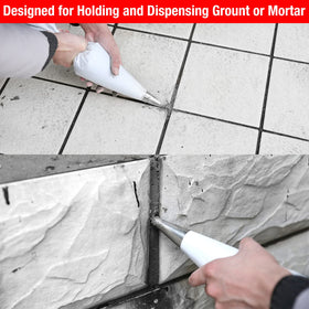 Goldblatt grout applicator tip, premium molded steel for easy squeezing.