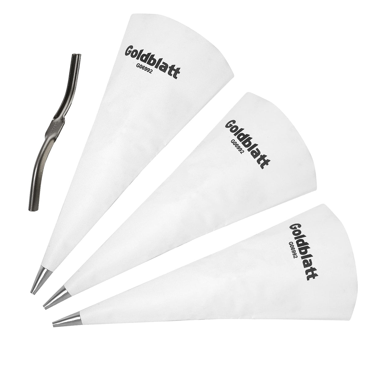 Goldblatt grout bag set, three tear resistant bags for precise tile joints.