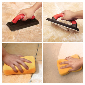 Goldblatt grout float non-slip soft-grip handle for control