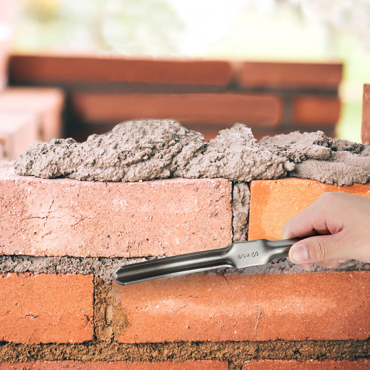 Goldblatt masonry grouting kit setup for efficient tile work.