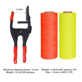 Goldblatt nylon mason line features eight-strand construction and elasticity.
