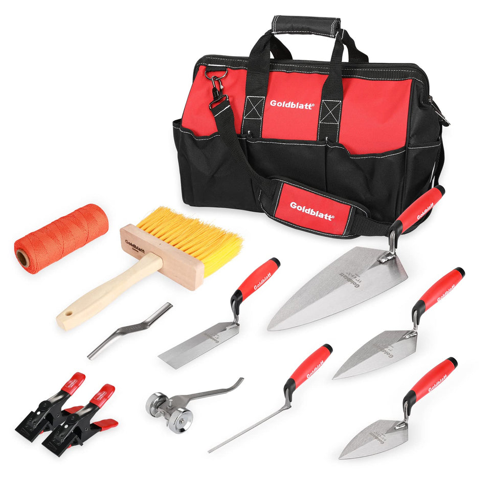 Goldblatt Philadelphia brick trowel for precise masonry application and smooth finishes.
