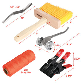 Goldblatt 7 inch pointed trowel for detailed corner work and crisp edges.
