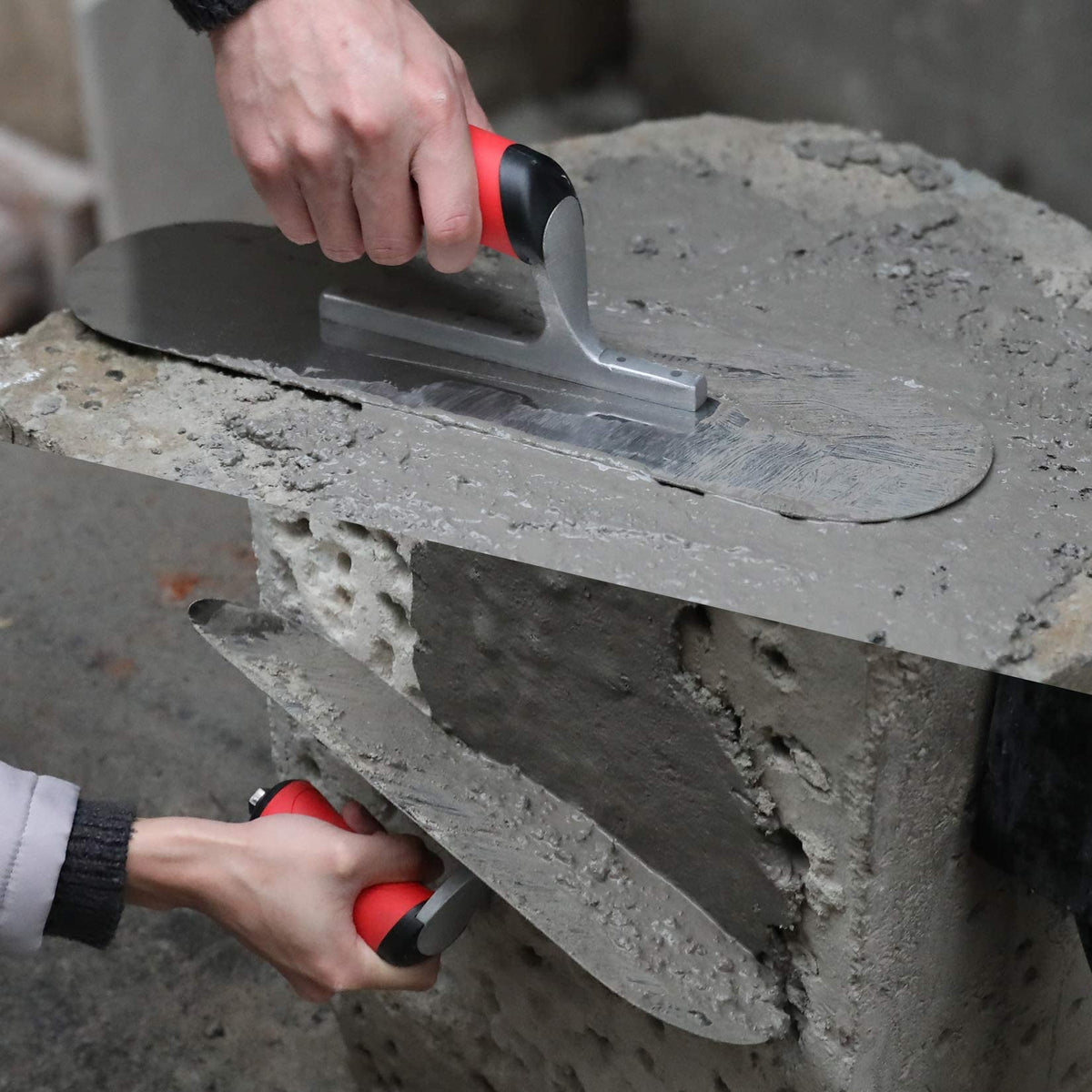 Goldblatt lightweight alloy mounting improves balance for easier finishing.