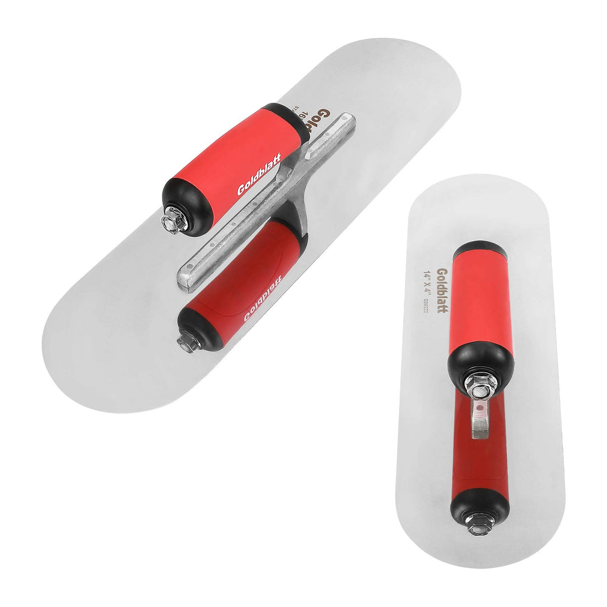 Goldblatt professional-grade finishing trowels built to last in concrete work.