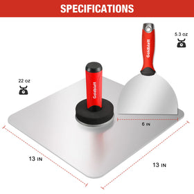 Goldblatt Premium Bi-material handle provides impact resistance and anti-slip grip.