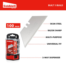 Goldblatt SK2M steel blades close-up edge shows durability and precision