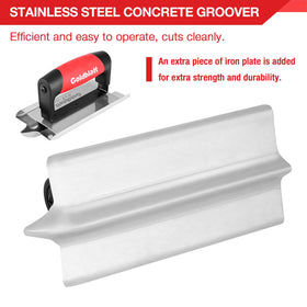 Goldblatt soft-grip handle shown for comfortable balance during use.