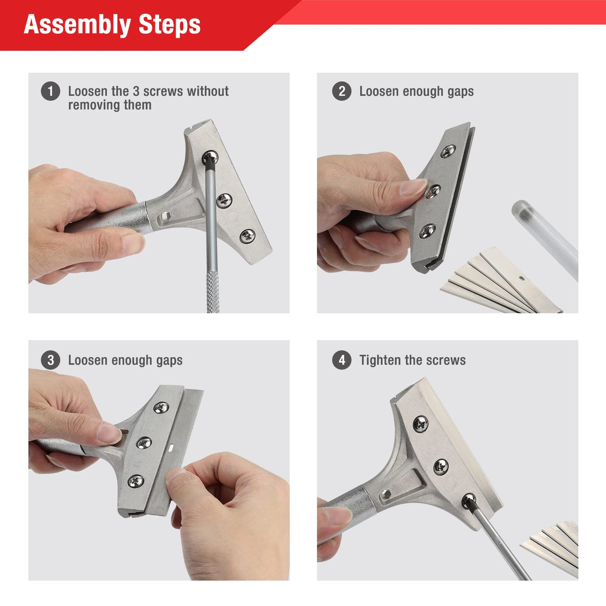 Goldblatt soft-grip handle provides ergonomic comfort and reduced fatigue