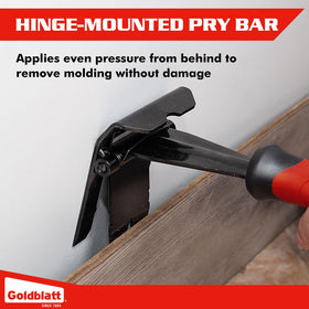 Goldblatt Trim Removal Tool contact area detail emphasizes less wall damage.