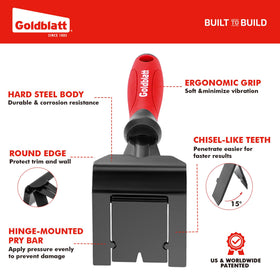 Goldblatt Trim Removal Tool side angle demonstrates robust construction for tough trim jobs.