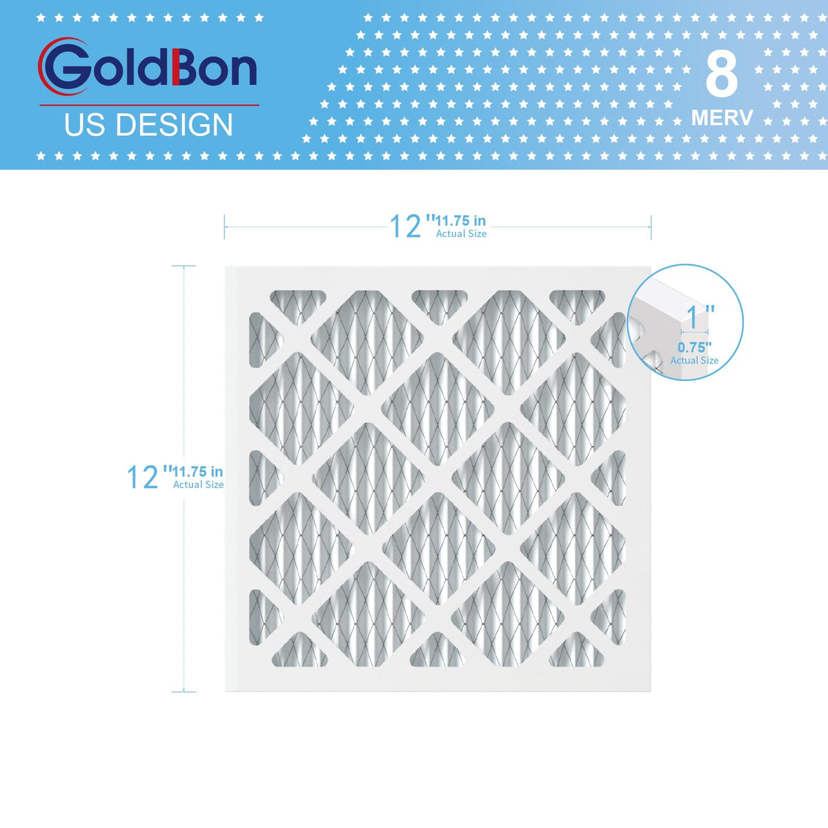 GoldBon 12x12x1 wire-support durability visible in design.