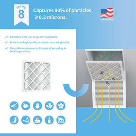 GoldBon easy-to-install air filter fits AC furnaces in seconds without tools.
