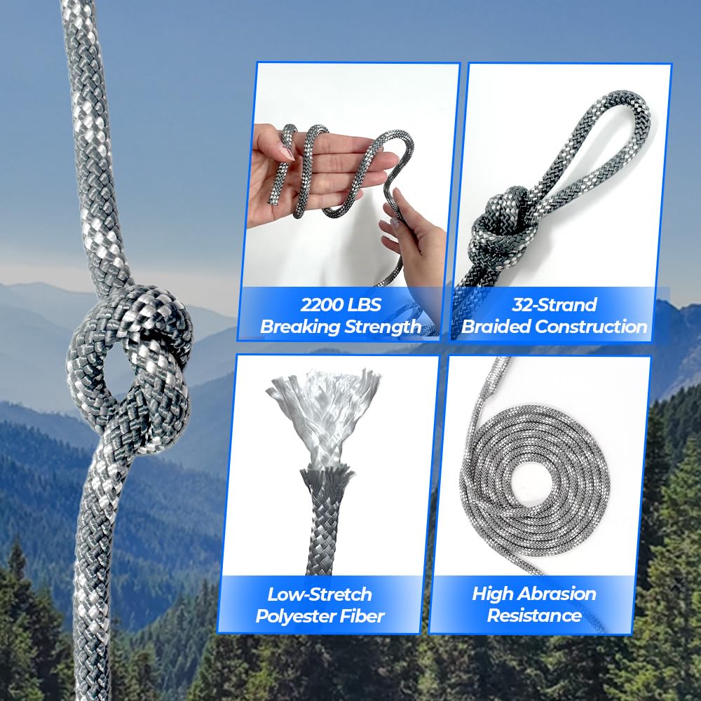 GOLDEN COCK rope in camping setup for securing gear and shelter