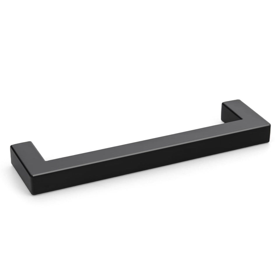 Goldenwarm matte black cabinet handles front view for a modern kitchen upgrade