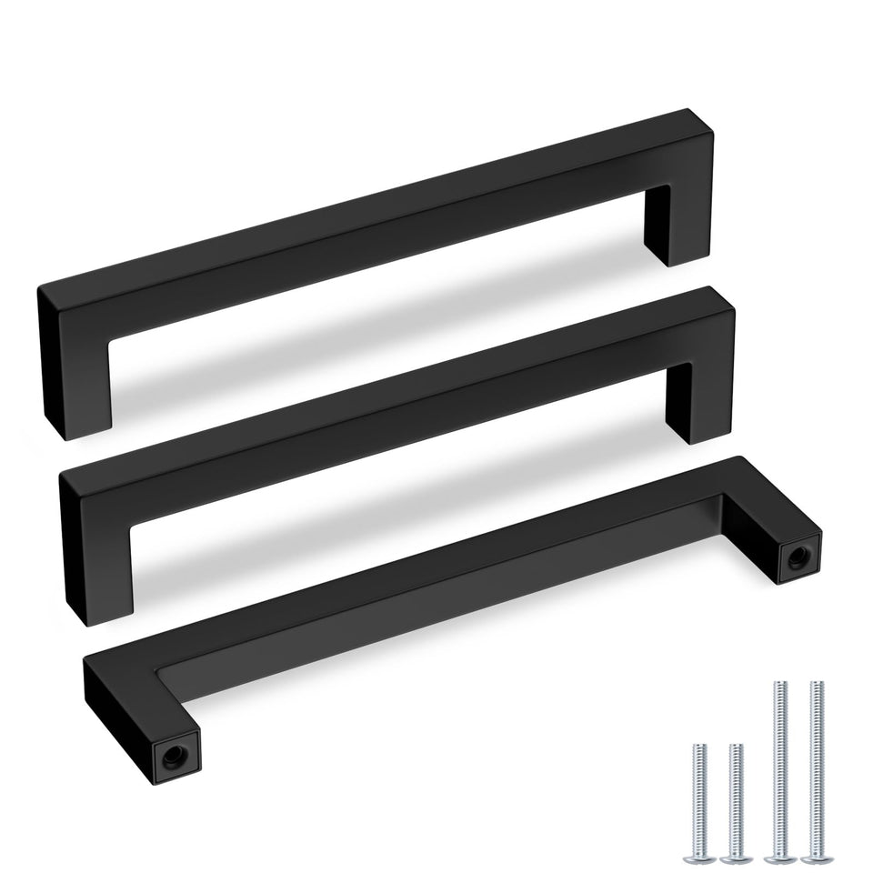 Goldenwarm matte black cabinet pulls ideal for sleek kitchen updates
