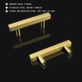 Goldenwarm 5-inch length pulls provide easy grip and cohesive styling.