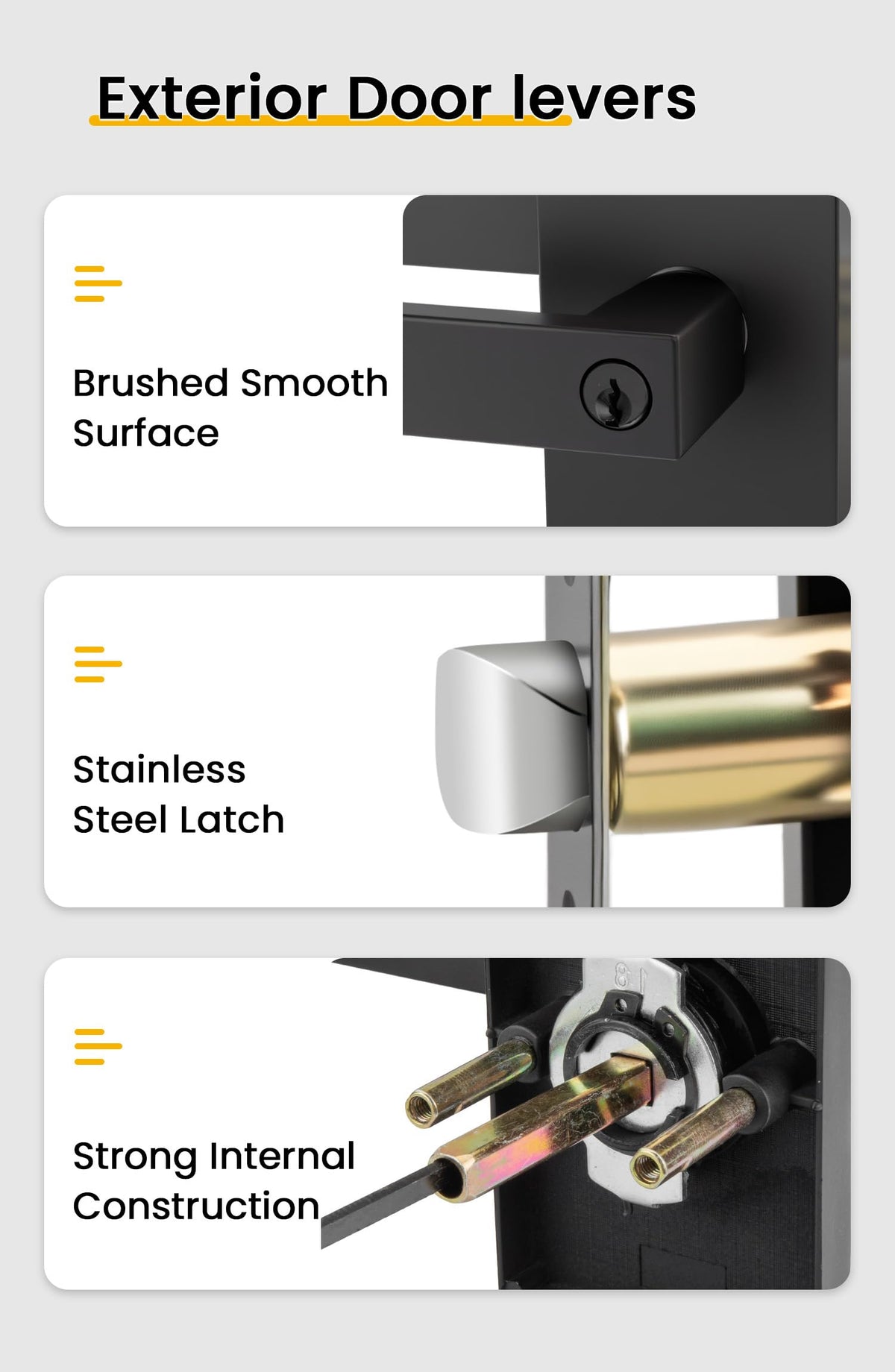 Goldenwarm adjustable latch backset 2 3/8 and 2 3/4 for versatile install