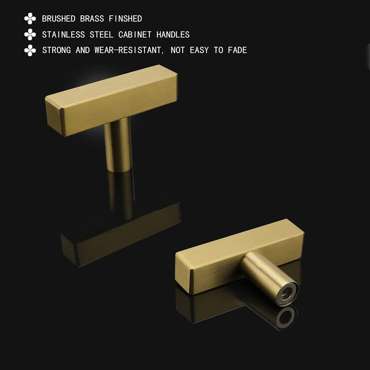 Goldenwarm brass knob with screws included for simple installation