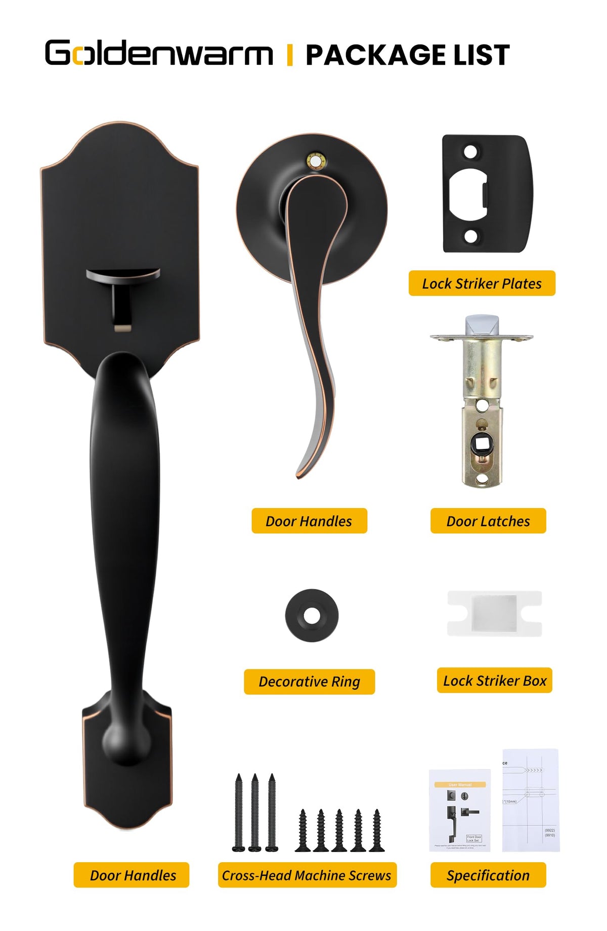Goldenwarm bronze finish close-up reveals durable electroplated coating.