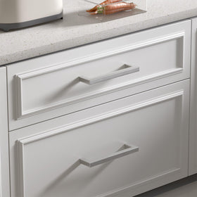 Goldenwarm brushed nickel cabinet pull with rounded edges for safe daily use