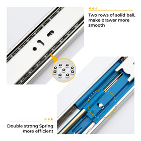 Goldenwarm detachable drawer slide with quick-release for easy cleaning.