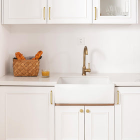 Goldenwarm dresser drawer knob in brushed brass finish for furniture refresh.
