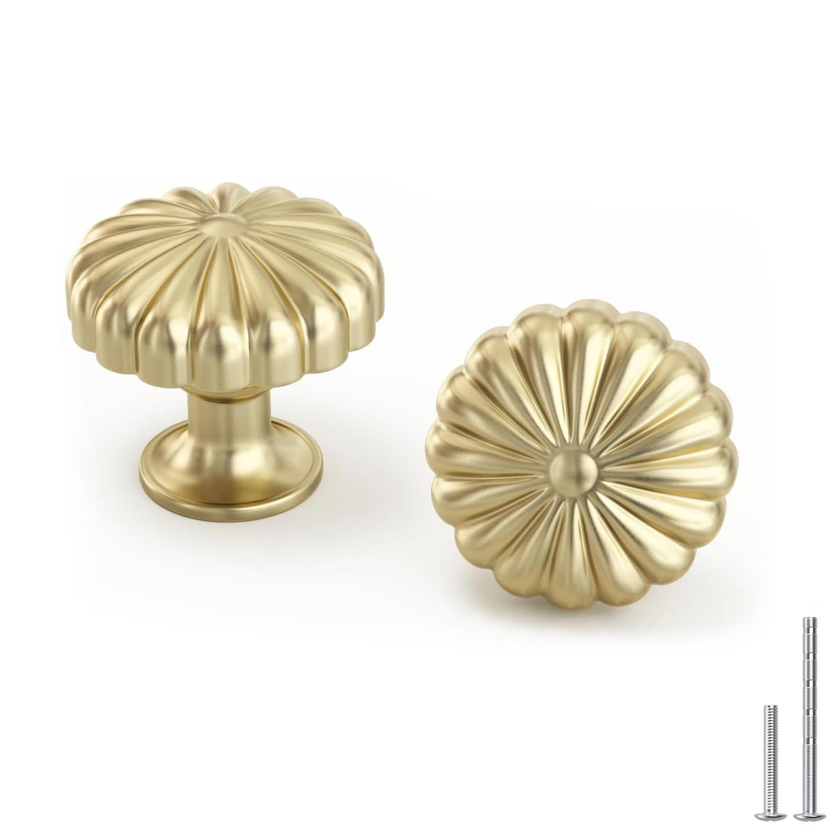 Goldenwarm dresser knob with petal design enhances furniture aesthetics