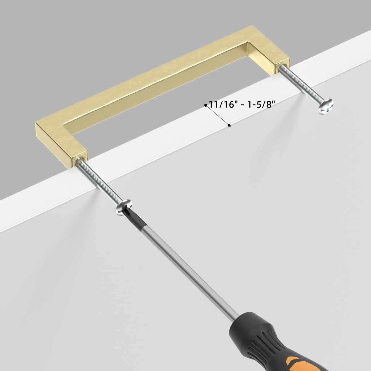 Goldenwarm brushed gold finish resists fingerprints for a cleaner look.