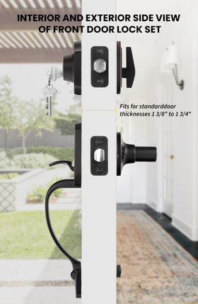 Goldenwarm oil-rubbed bronze finish enhances curb appeal and smooth operation