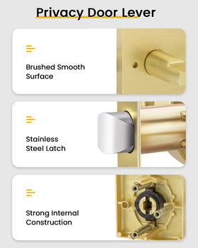 Goldenwarm heavy-duty zinc alloy construction for enduring interior use