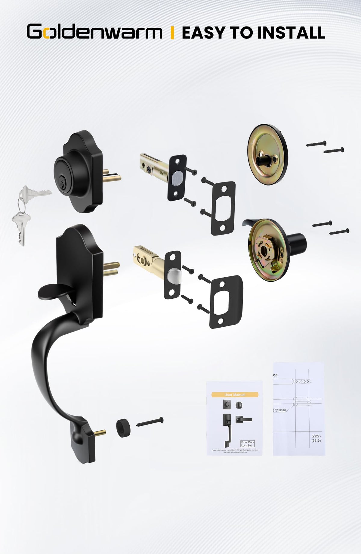 Goldenwarm installation guide included simplifies setup and alignment.
