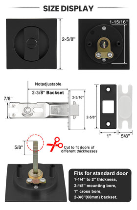 Goldenwarm keyless privacy pocket door for interior privacy without keys.