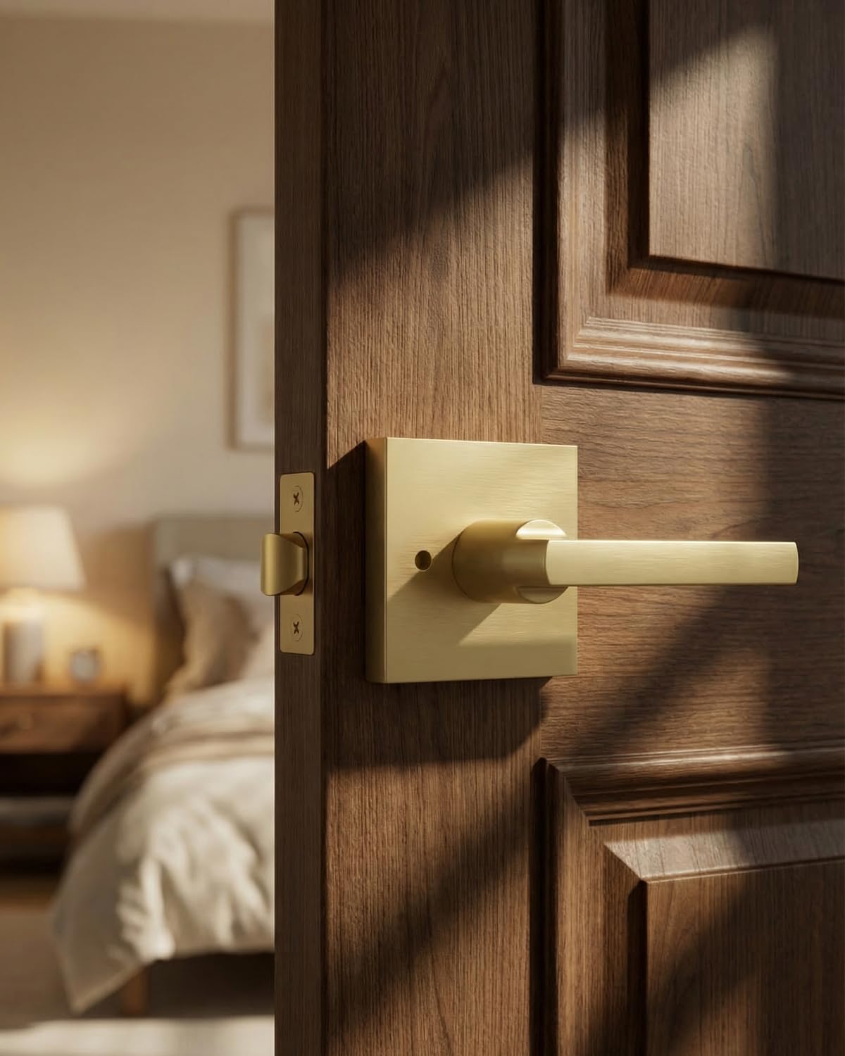 Goldenwarm keyless push-button lock with emergency release for interior doors