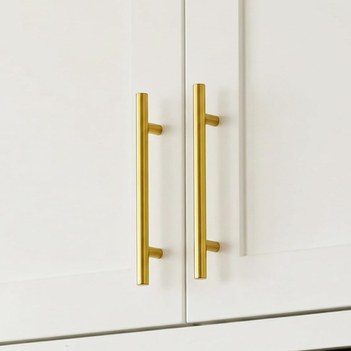 Goldenwarm kitchen cabinet pull brushed gold for easy grip and use.