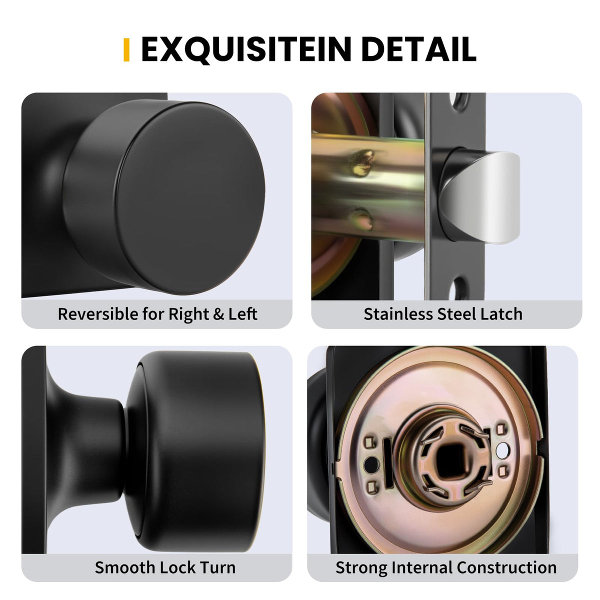 Goldenwarm adjustable latch supports backsets for versatile door fit