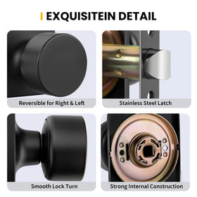 Goldenwarm adjustable latch supports backsets for versatile door fit