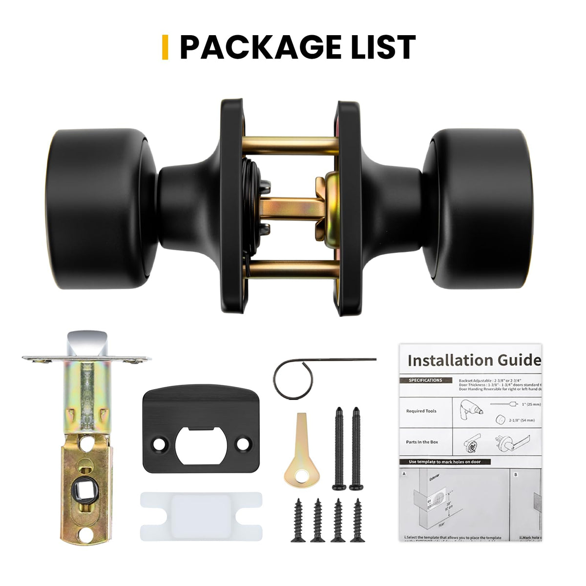 Goldenwarm solid metal construction resists daily wear on closet doors