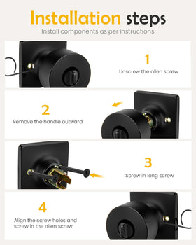 Goldenwarm matte black round ball silhouette enhances modern decor.