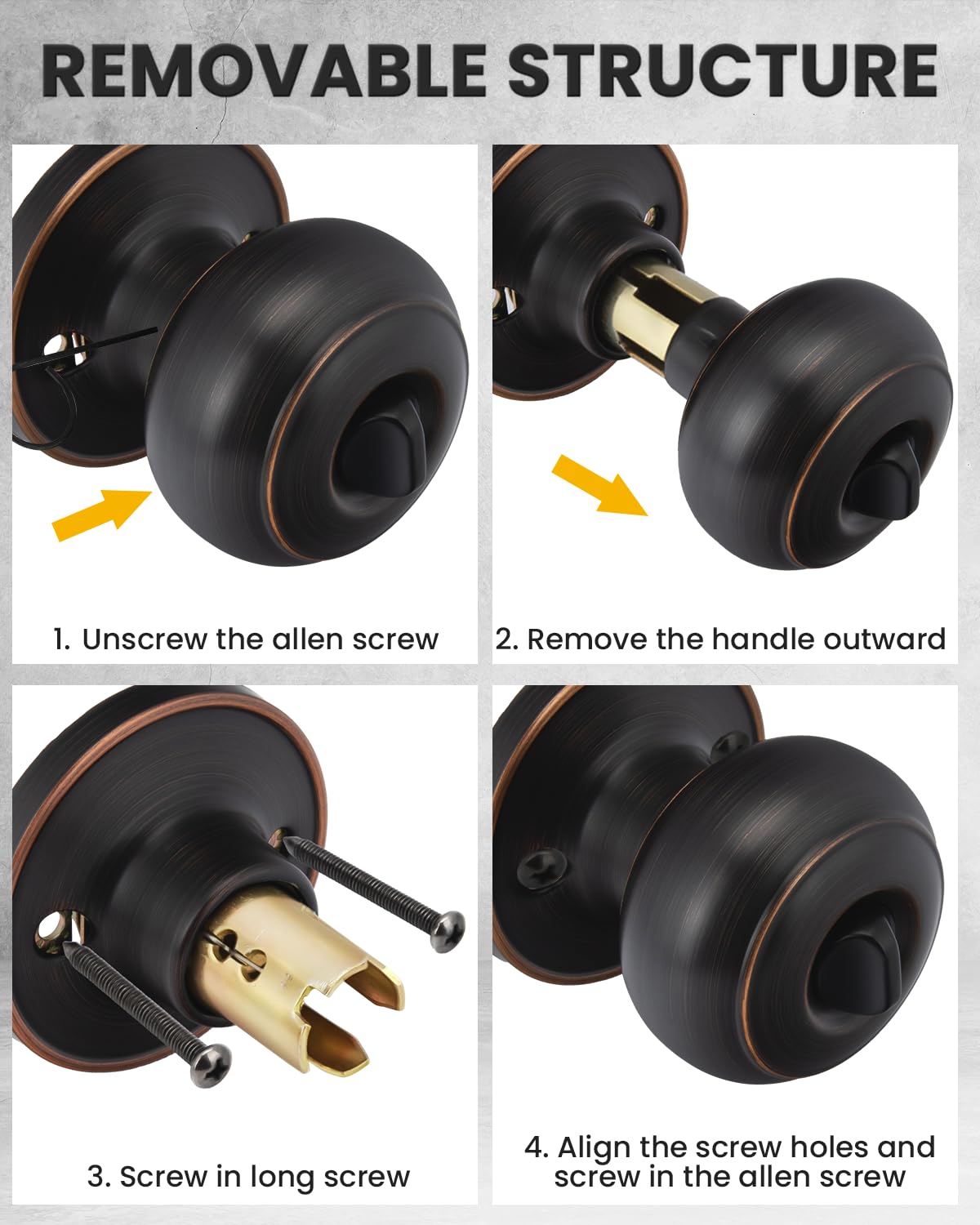 Goldenwarm oil-rubbed bronze hardware pack for easy setup.