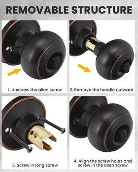 Goldenwarm oil-rubbed bronze hardware pack for easy setup.