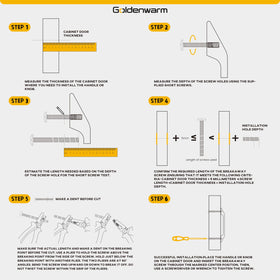Goldenwarm packaged knobs arrive protected to prevent damage