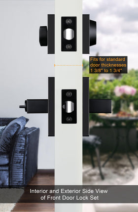 Goldenwarm square contemporary matte black handle with sleek, smooth operation