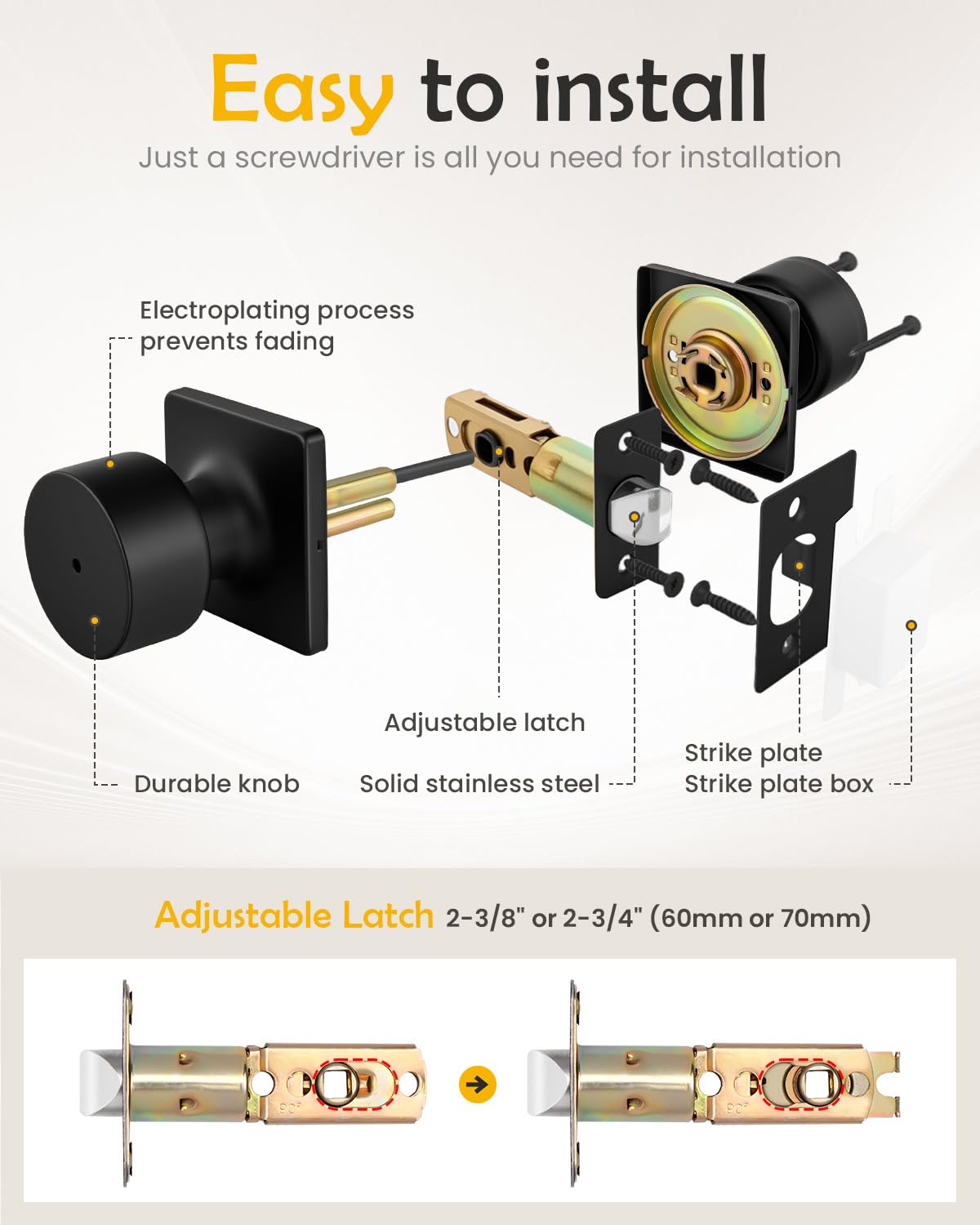 Goldenwarm stainless steel construction for durability and long-lasting use.