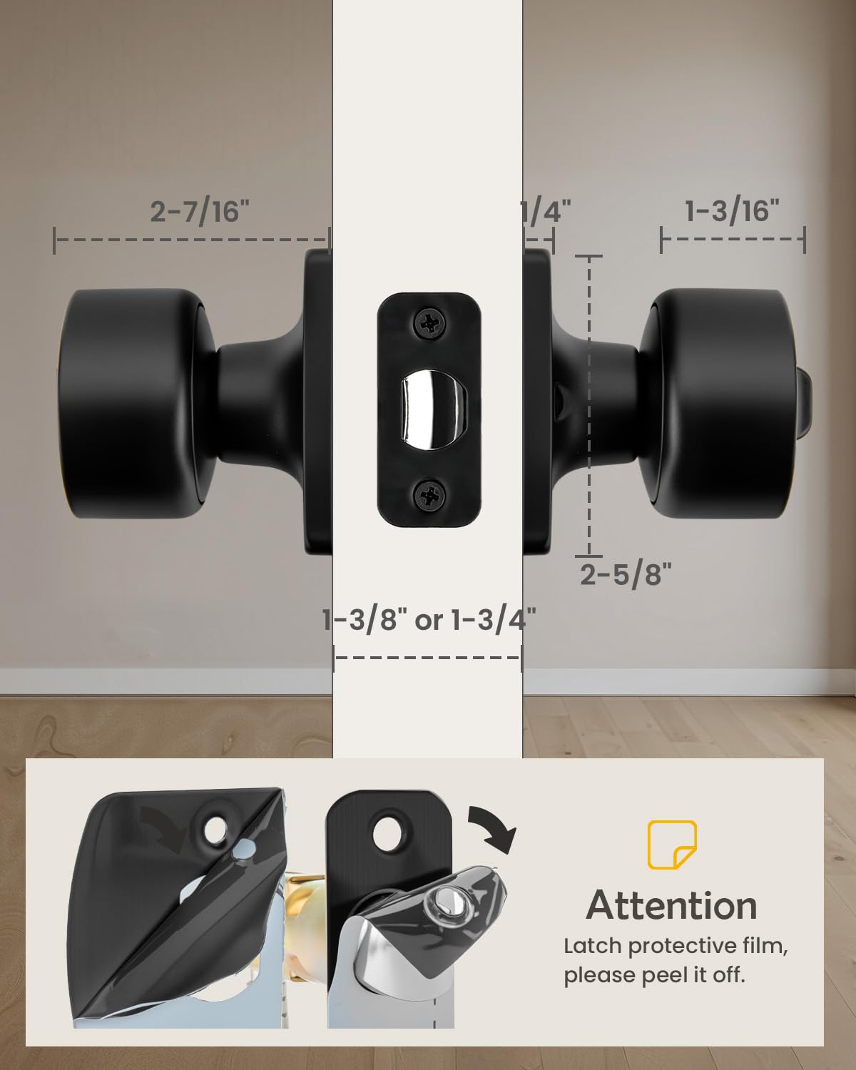 Goldenwarm universal reversible design fits both left and right doors.